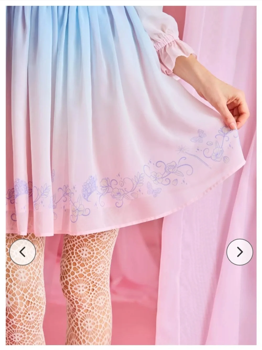 NWOT Wicked Glinda Blue Ombré Dress - BoxLunch Exclusive - Picture 4 of 15